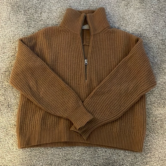Everlane Merino Wool half zip sweater - Picture 1 of 3